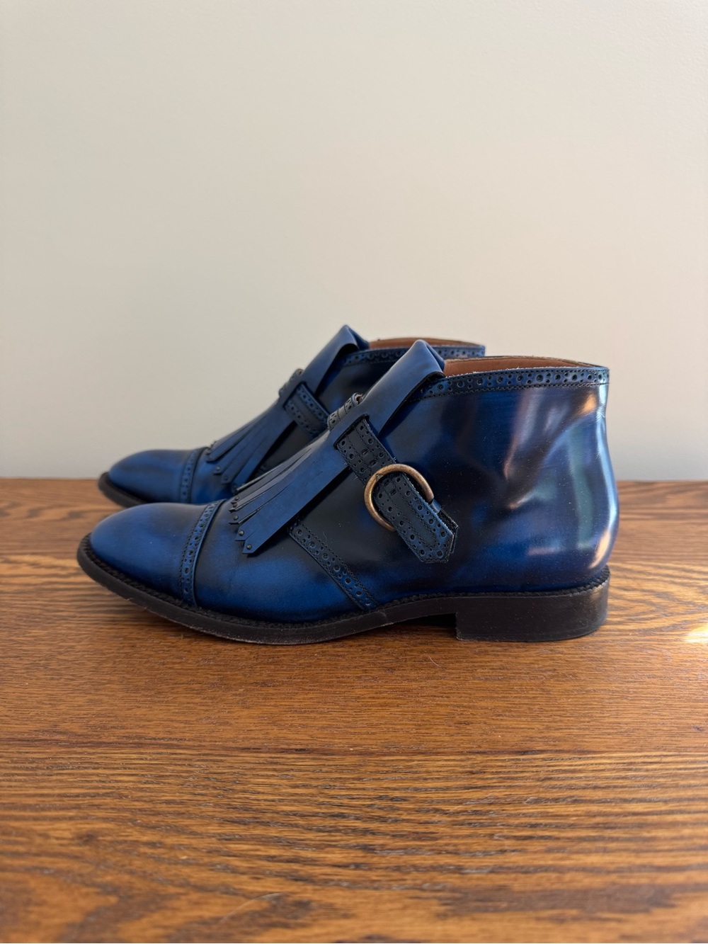 Fringed Monk Strap Women’s Dress Shoes - Picture 6 of 8